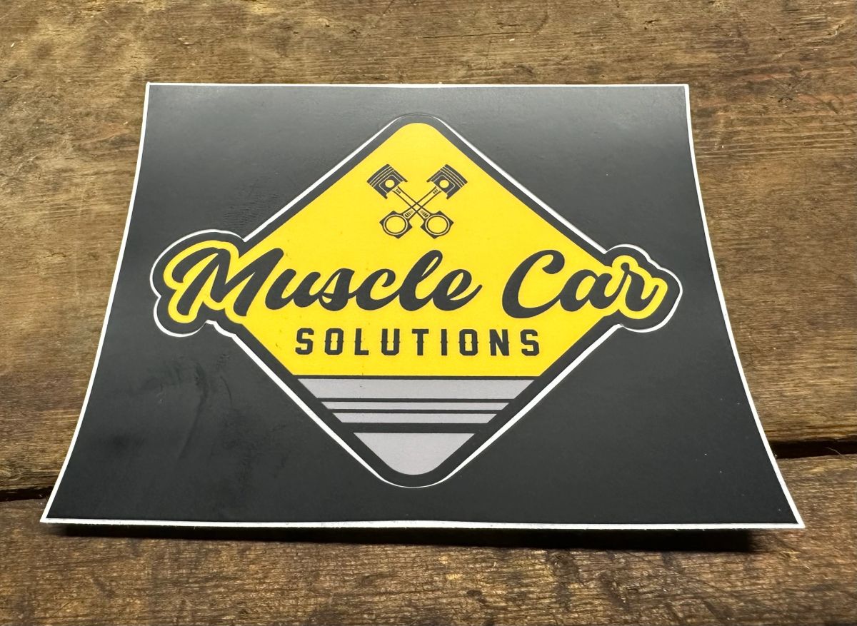 Muscle Car Solutions brand sticker!