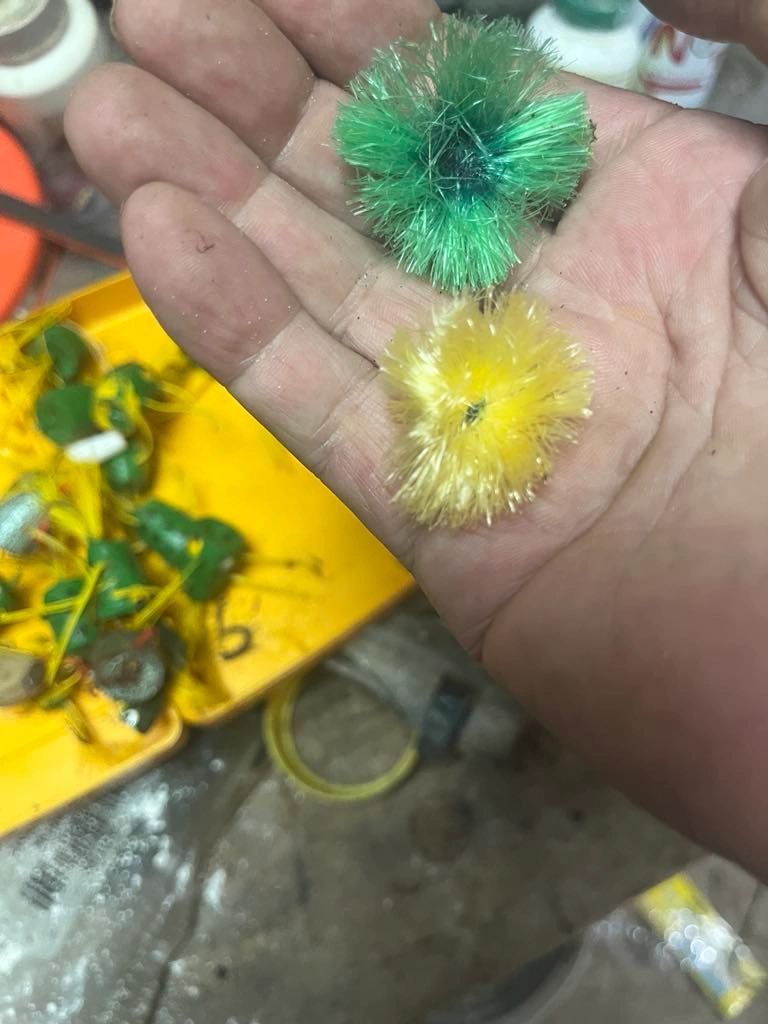 Handmade fuzzy fly patterns made for tropical Costa Rica fishing