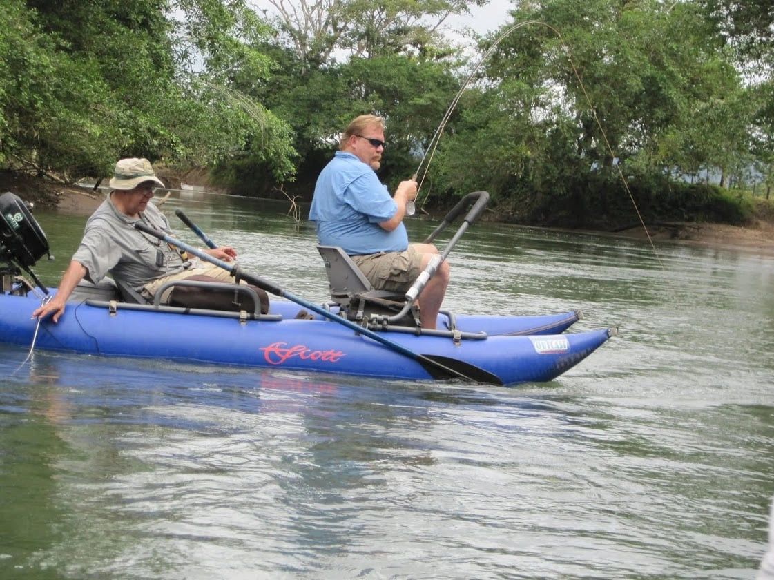 Early Río Niño fly fishing float with client and Peter Gorinsky