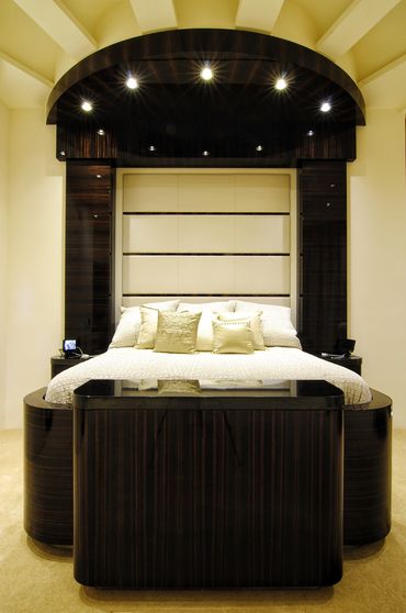 ebony king bed luxury furniture