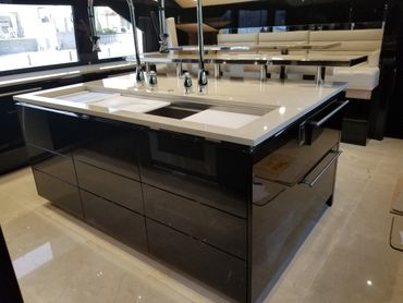 yacht high gloss sapele kitchen