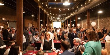 Casino night for a corporate holiday party