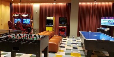 A hospitality game setup