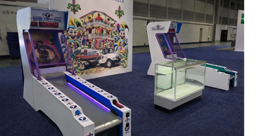 Branded Skeeball Machines for an exhibition