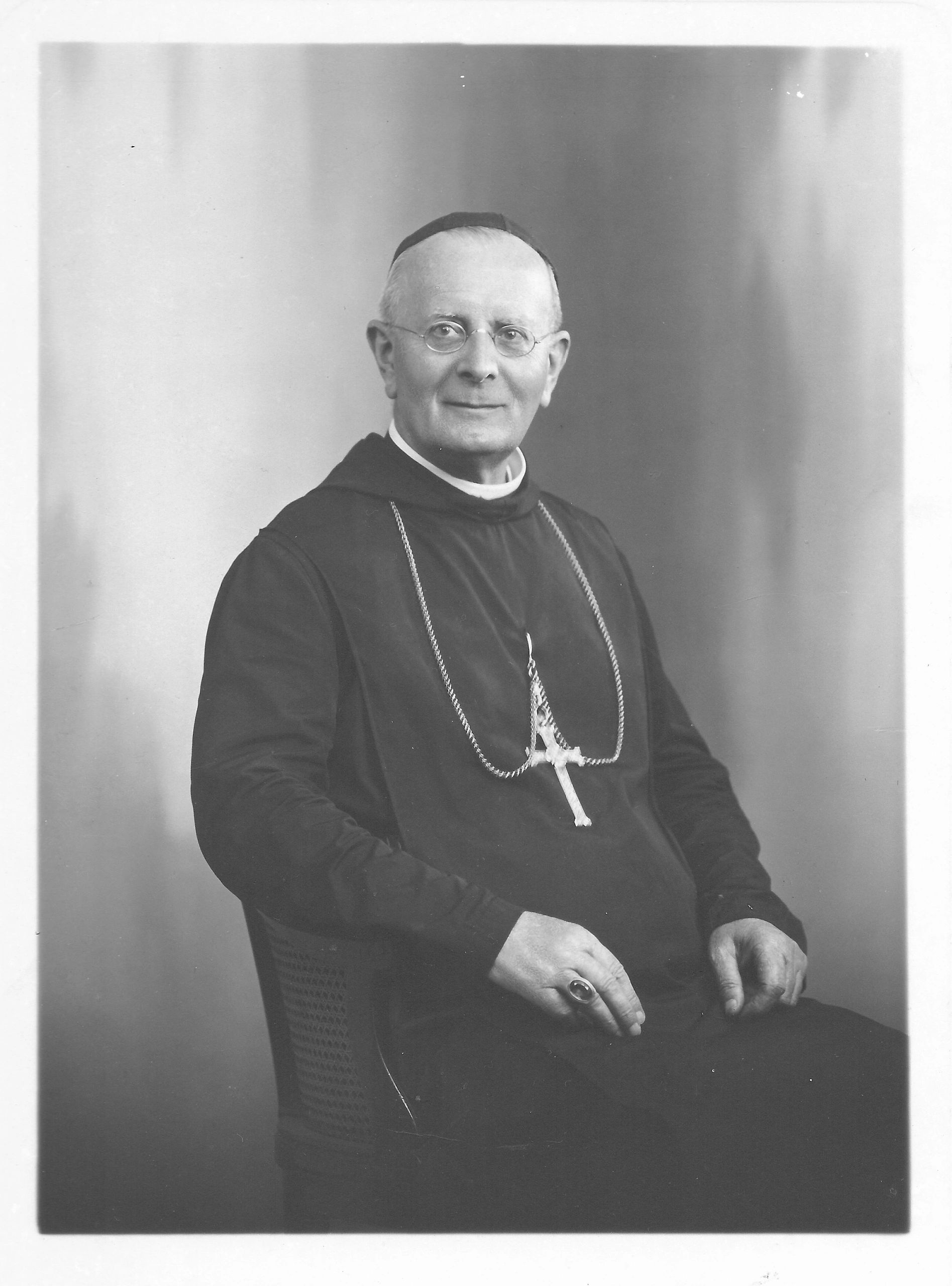 Photo of Dom Mayeul De Caigny, founder of Mount Saint Benedict Abbey