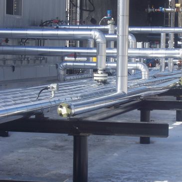piping insulation, pipe covering, soft cover blankets, polyurethane building packages, glycol heat t