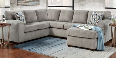 Affordable Furniture Impulse Espresso 2-Piece Sectional Sofa