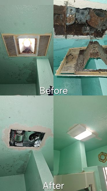 Title: Bathroom Exhaust Fan & Light Replacement