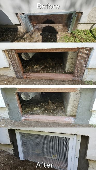 Title: Crawl Space Vent & Framing Repair