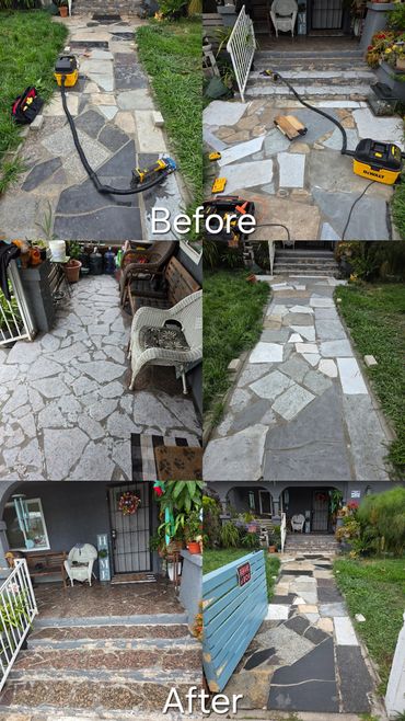 Title: Residential Marble Pathway, Stairs & Patio Anti-Slip Treatment