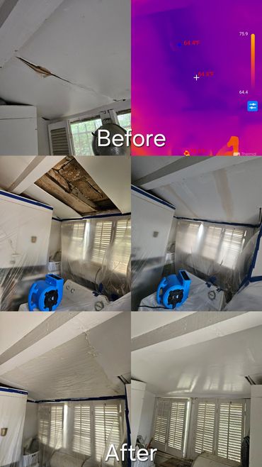 Title: Residential Ceiling Water Damage Repair & Restoration