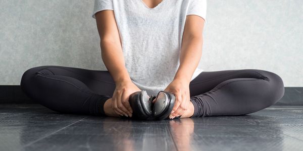 Dancer stretching