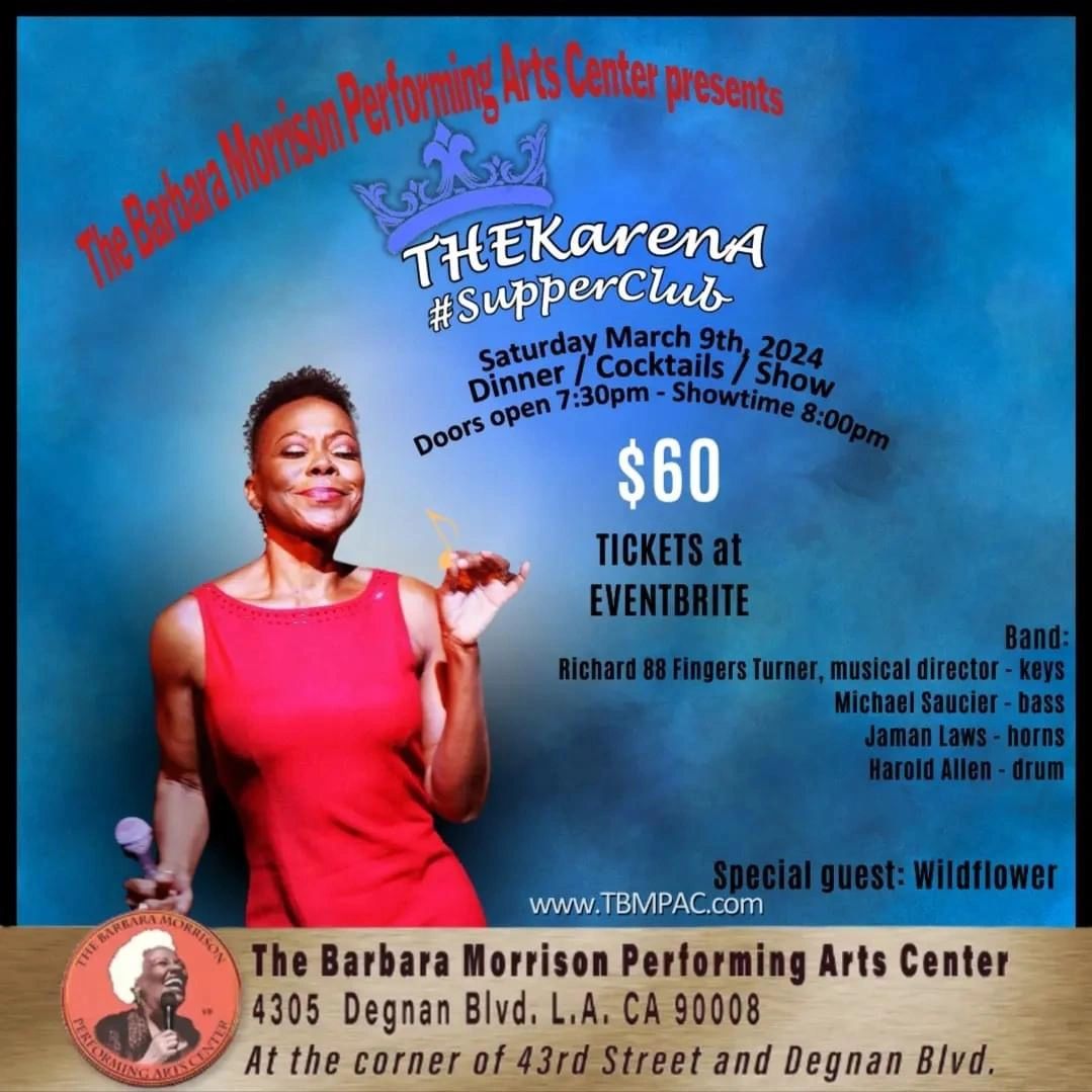 The Barbara Morrison Performing Arts Center Presents a Tribute to Barbara  Morrison - Featuring Women of Jazz