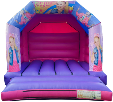 Jojo Siwa 12 ft x 12 ft bouncy castle | Abbey Bouncy Castles | www.abbeybouncycastles.com