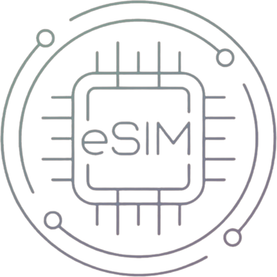 A simplistic eSIM graphic