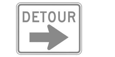 Detour sign graphic