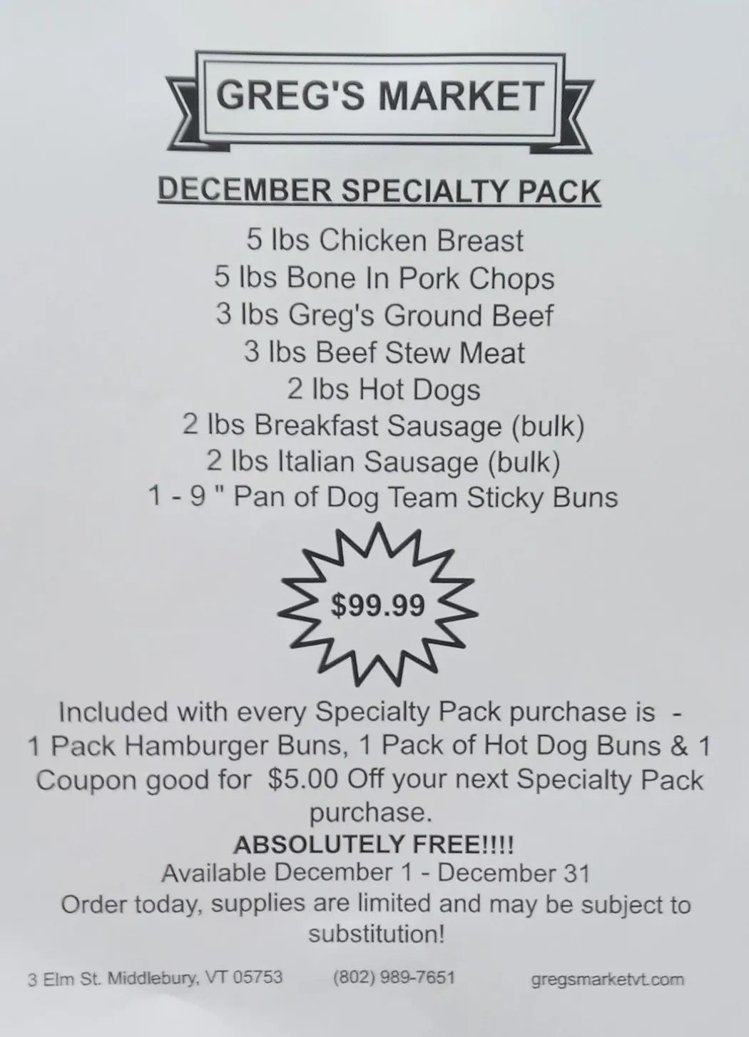 Greg's Market Custom Meat, Groceries, Deli, Produce, Local Food