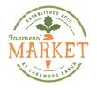 Rustic Farmers' Market logo with carrot illustration, established 2017.