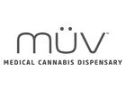 Logo of müv Medical Cannabis Dispensary in sleek black text.