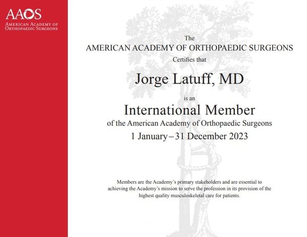 miembro academia ortopedia usa