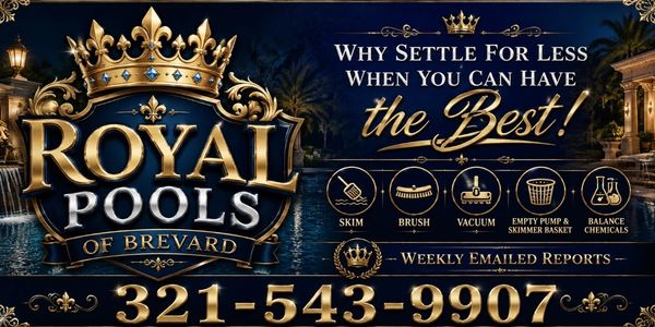 Professional pool cleaning and maintenance by Royal Pools of Brevard in Brevard County, Florida. Rel