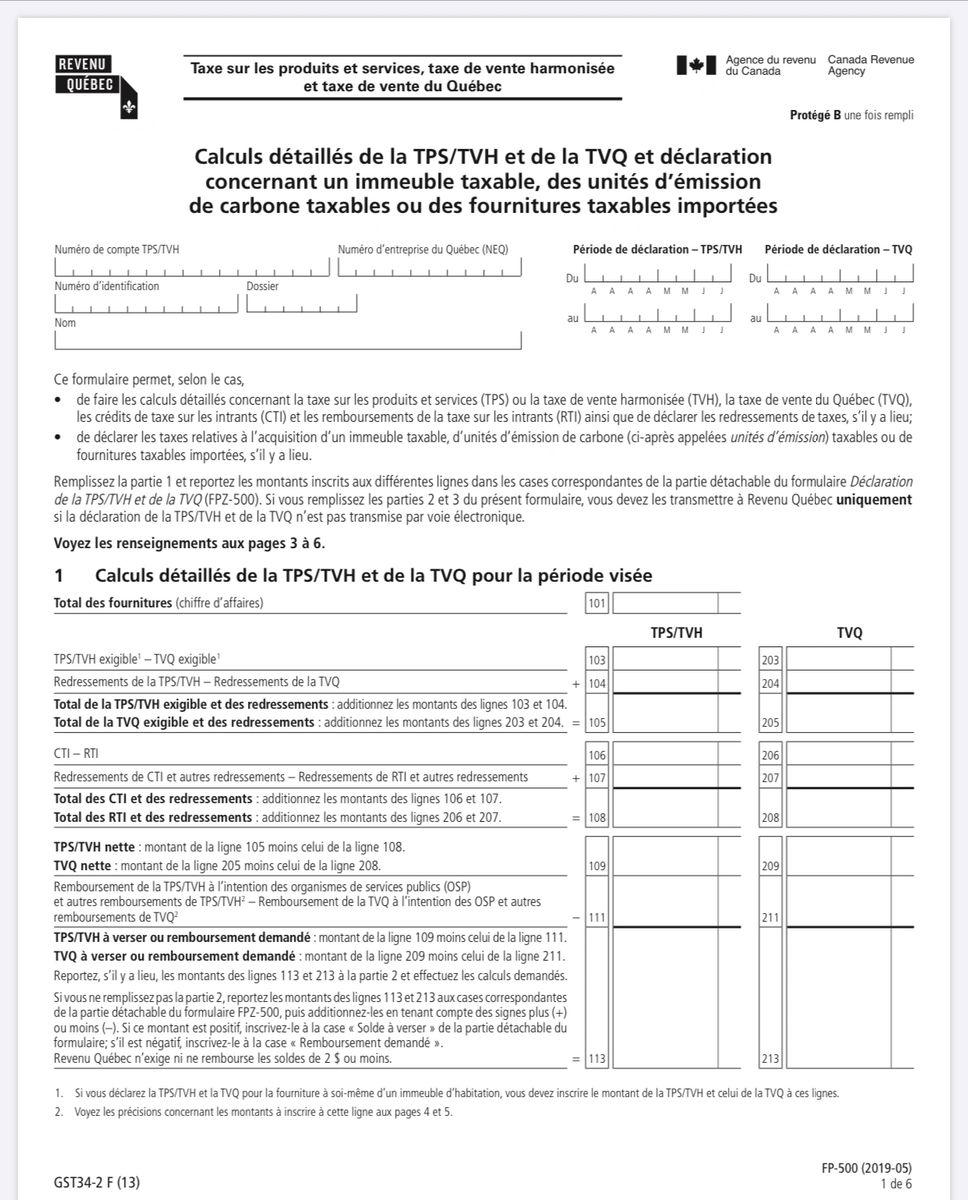 Tps Tvq Gst Qst Sales Tax