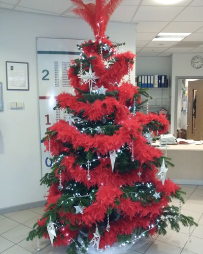 Moulin Rouge themed Christmas tree