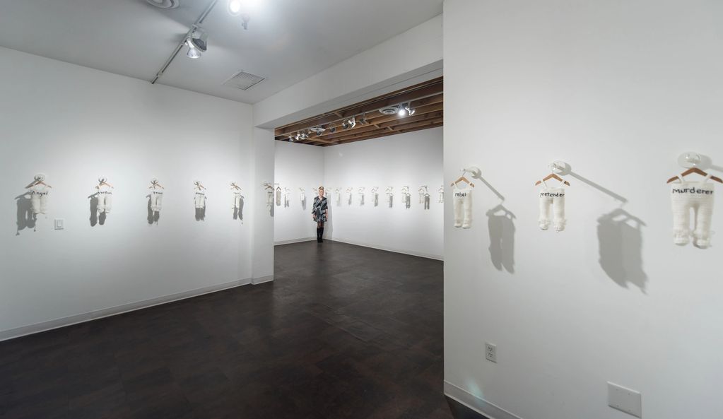 Bentley Gallery installation of "Labels"
Labeling is something that goes on everyday in our society.