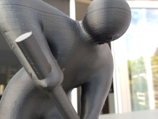 Foto van een 3D print gemaakt voor het thema "Geschiedenis van werk"