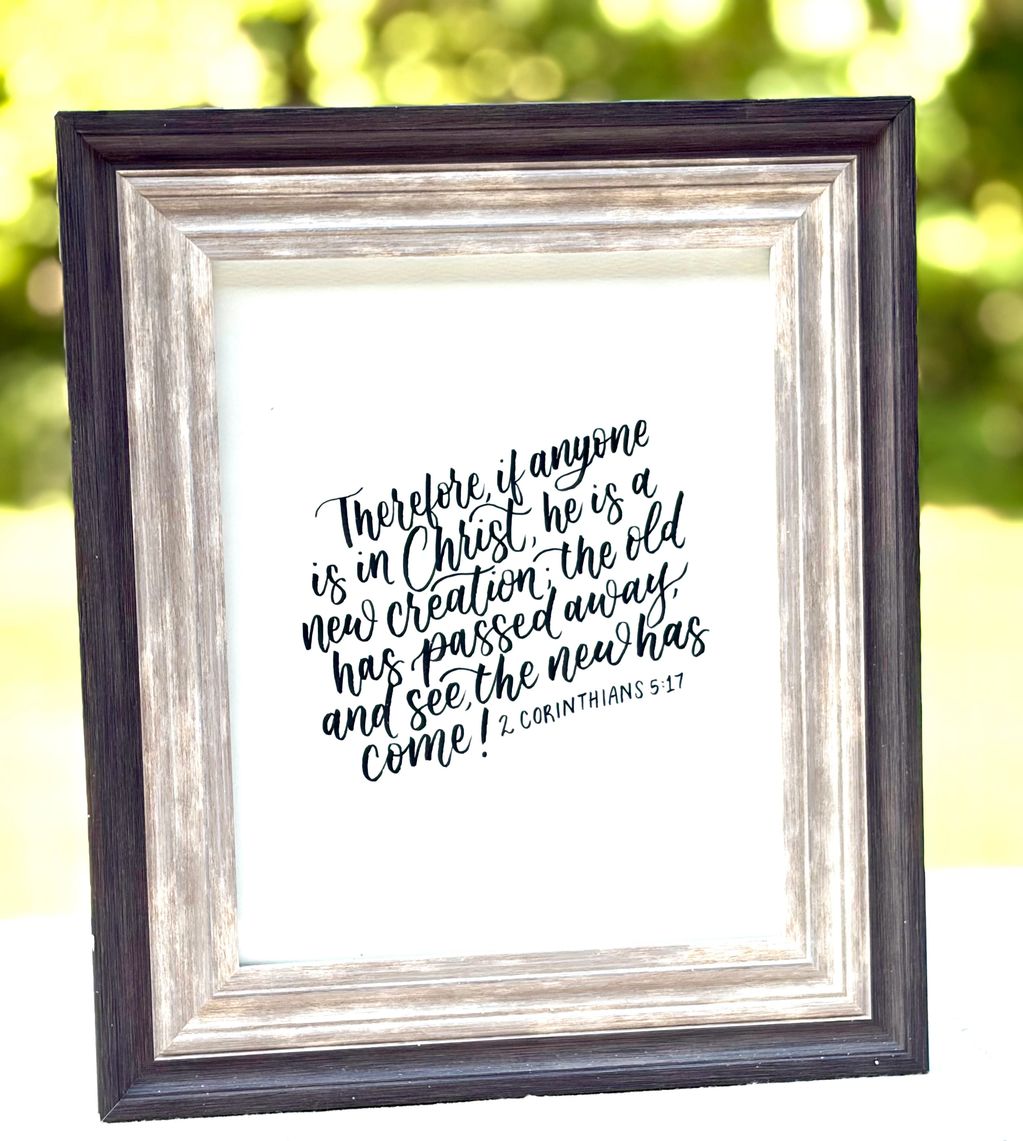 Handwritten Scripture prints