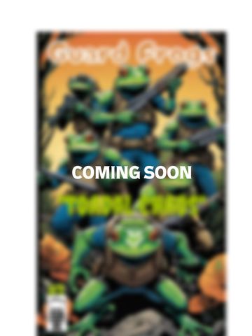 Illustration of armed frogs in tactical gear, titled "Guard Group" with "Coming Soon" text overlay.