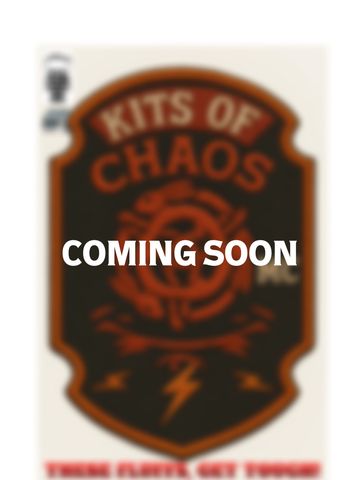 Blurred image with text 'COMING SOON' over a chaotic-themed kit logo.