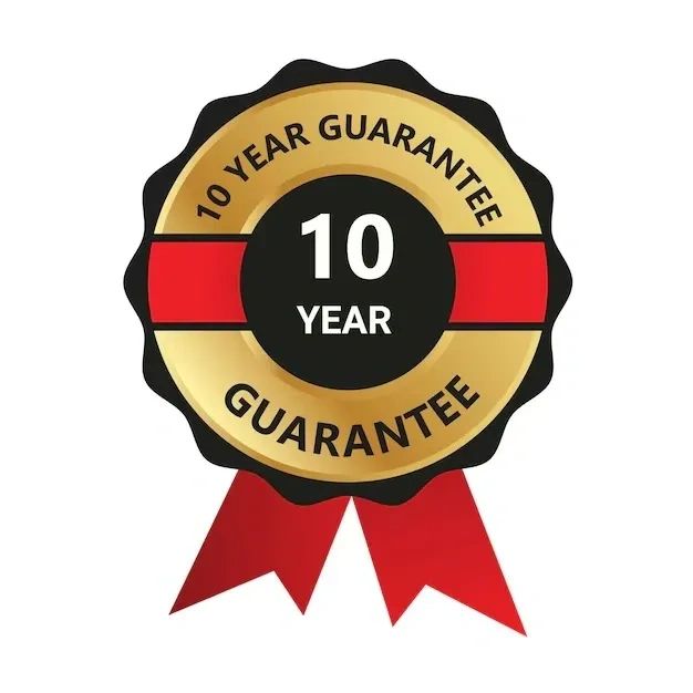 10 years guarantee with all our work