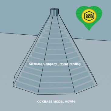 3D schematic of KickBass Model 180WPS device.