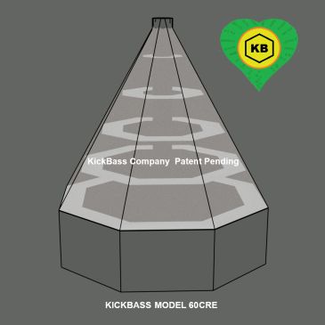 3D model of the KickBass Model 60CRE instrument design.