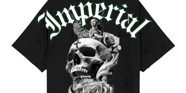 Imperial Designs Skull n Rose 3 Logo T Shirt 