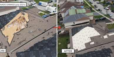 Roof repair. Emergency roof repair