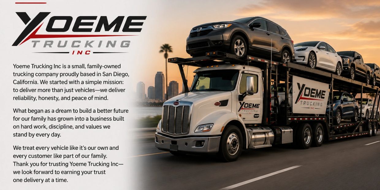 Yoeme Trucking Inc delivers vehicles with reliability and honesty from San Diego.