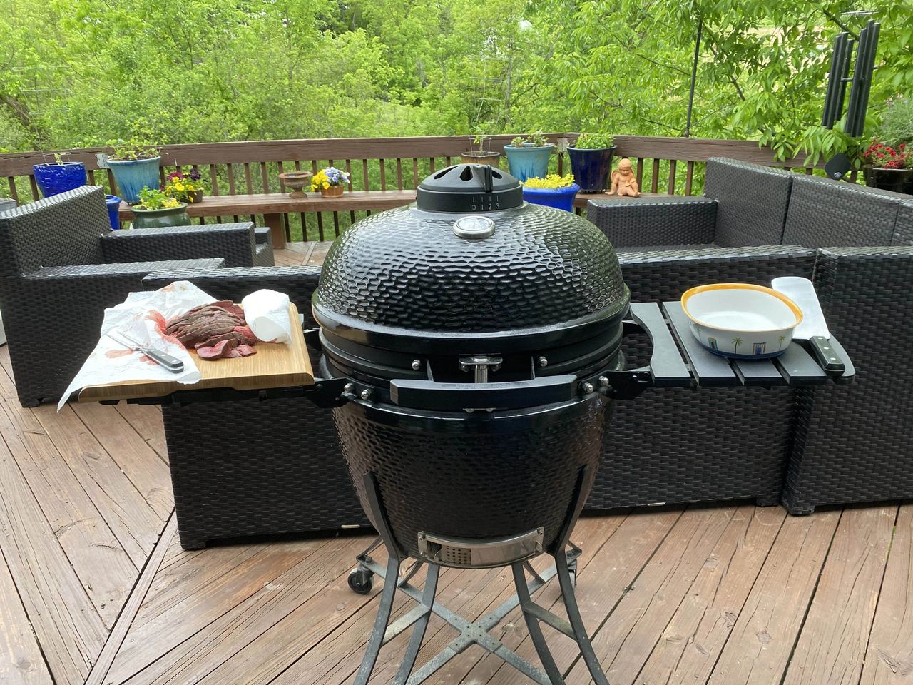 Grilling Venison Sirloin on a Himalayan Salt Block