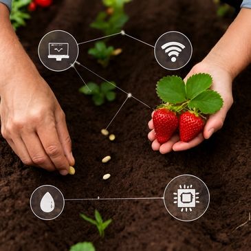 akıllı tarım ile çiçek ekimi