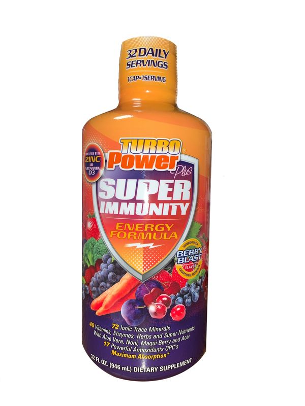 Turbo Power Plus Super Immunity 32 Oz. Liquid Energy Drink