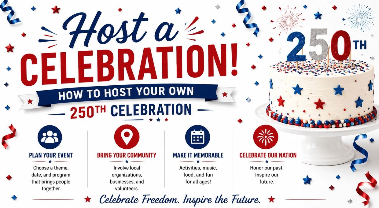 Guide to hosting a 250th celebration with community, fun, and patriotism.