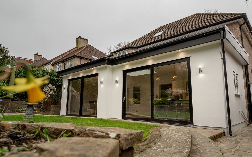A completed rear extension to transform the existing living space. The extension has been created to