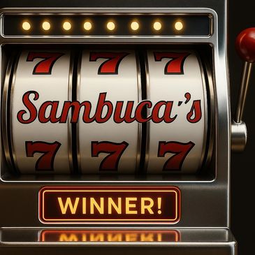 Slot machine showing jackpot with sevens and 'Winner!'