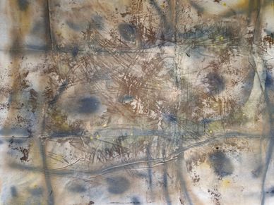 Abstract "Birth of Life"
Oil on canvas  Size 30 in x 47 in