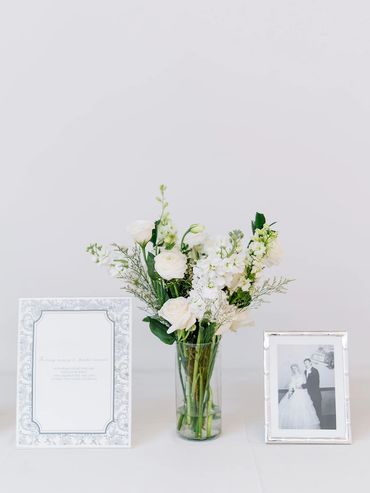 Classic white and green centerpiece, floral centerpiece for Silverado Resort wedding florist, Napa