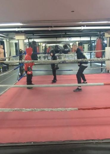 Learning the proper way to greet an opponent. 