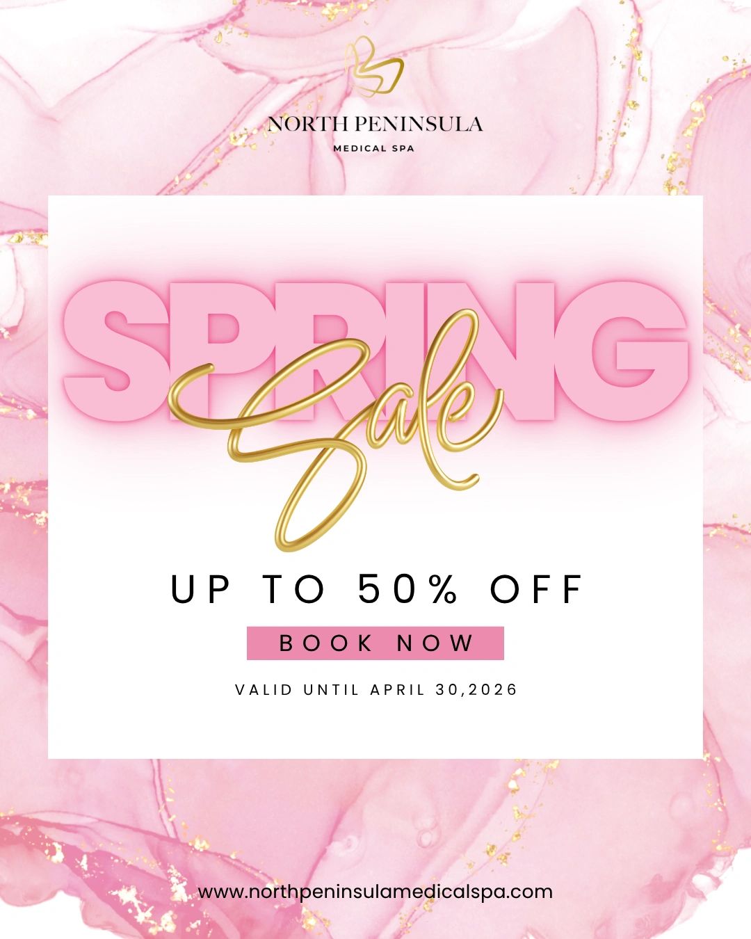 Spring sale at North Peninsula Medical Spa: Up to 50% off, book now!