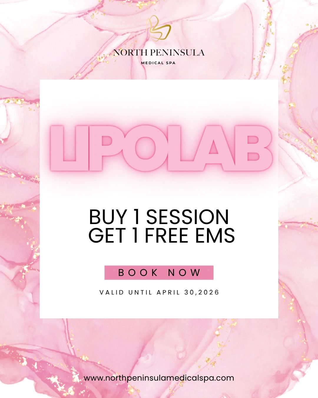 North Peninsula Medical Spa offers Lipolab sessions with a buy one, get one free EMS deal.