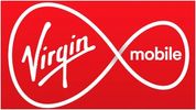 Virgin Mobile logo with red background and white text.